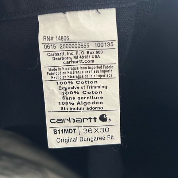 Carhartt Loose Fit Men's Carpenter Pants Size 32 - Picture 5 of 8